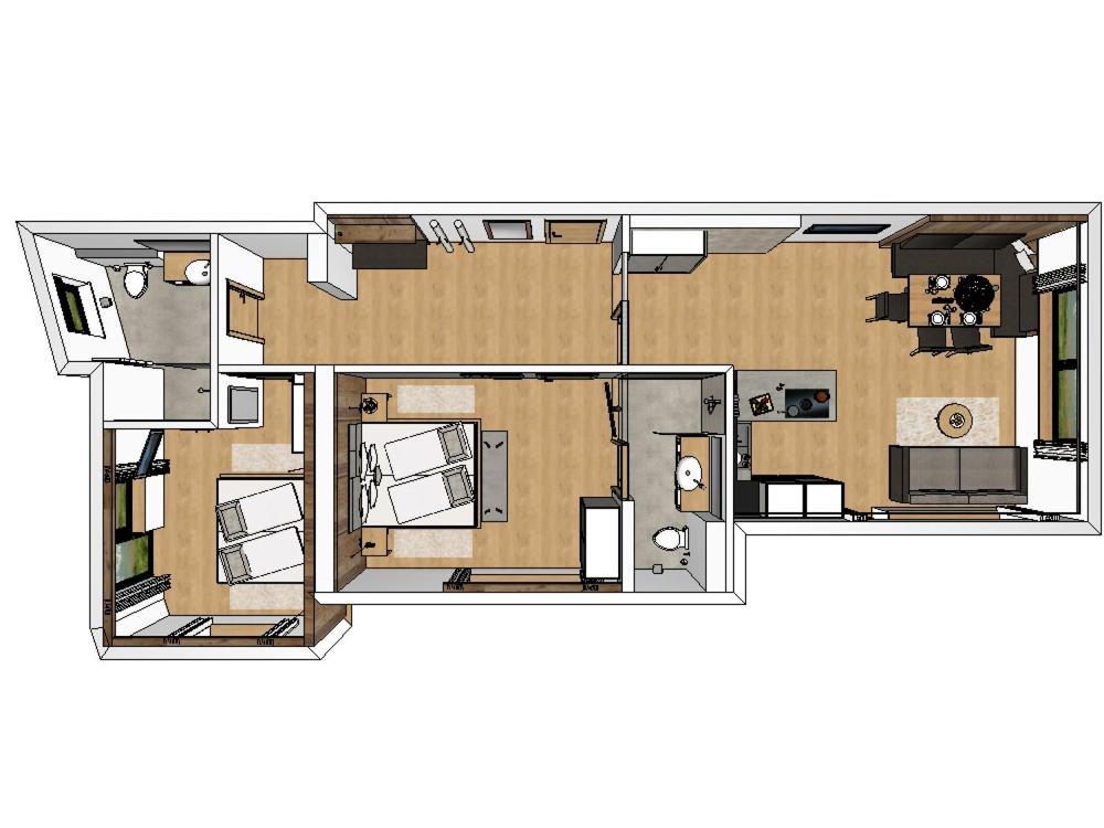 Appartement met 2 slaapkamers