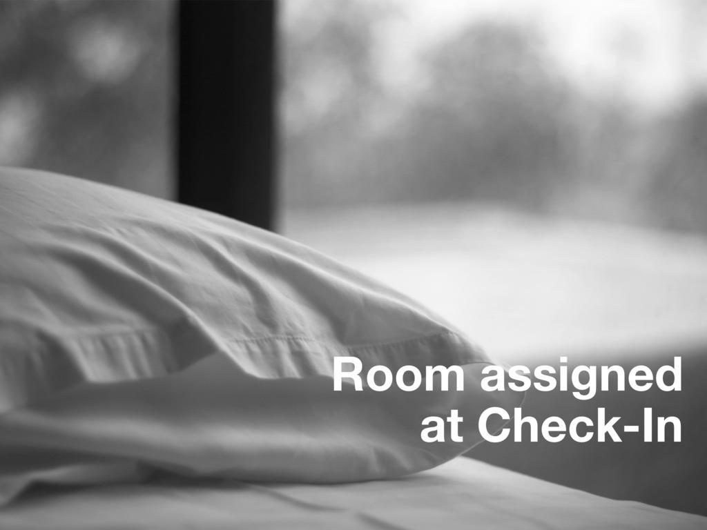 Beim Check-in zugewiesenes Zimmer