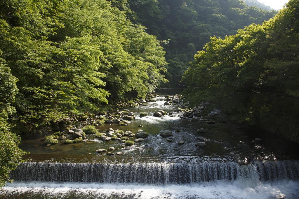 Chambre Quadruple de Style Japonais avec Salle de Bains Commune et Vue sur la Rivière