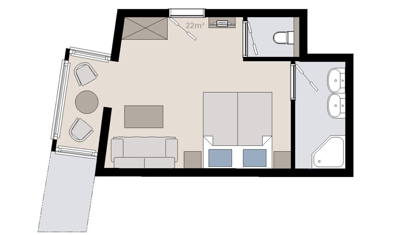 Comfort Tweepersoonskamer met Balkon