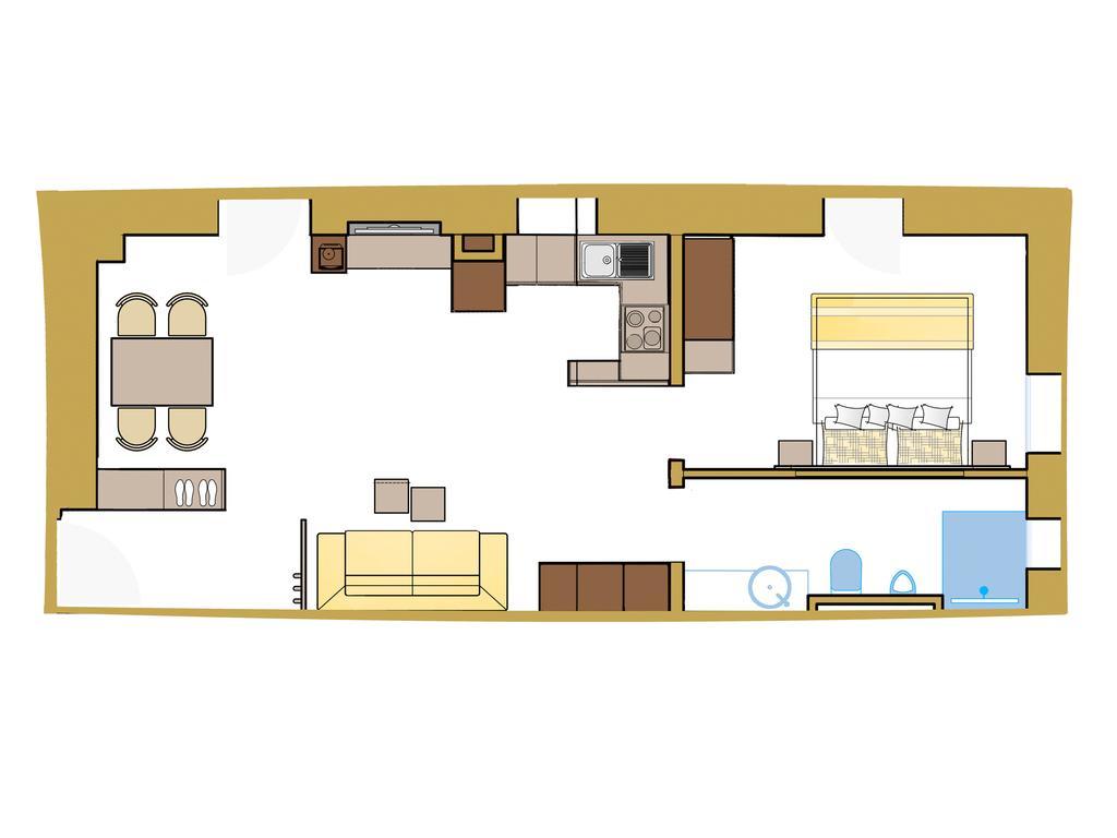 Deluxe Apartment Mirabell mit 1 Schlafzimmer