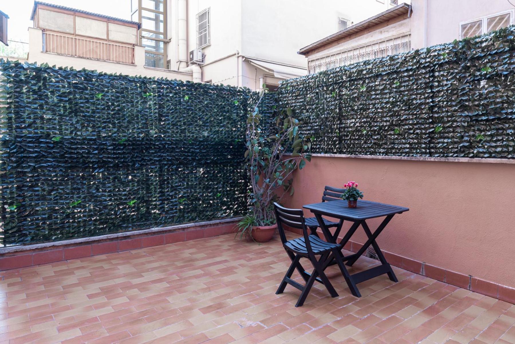 Quarto Duplo com Vista do Jardim