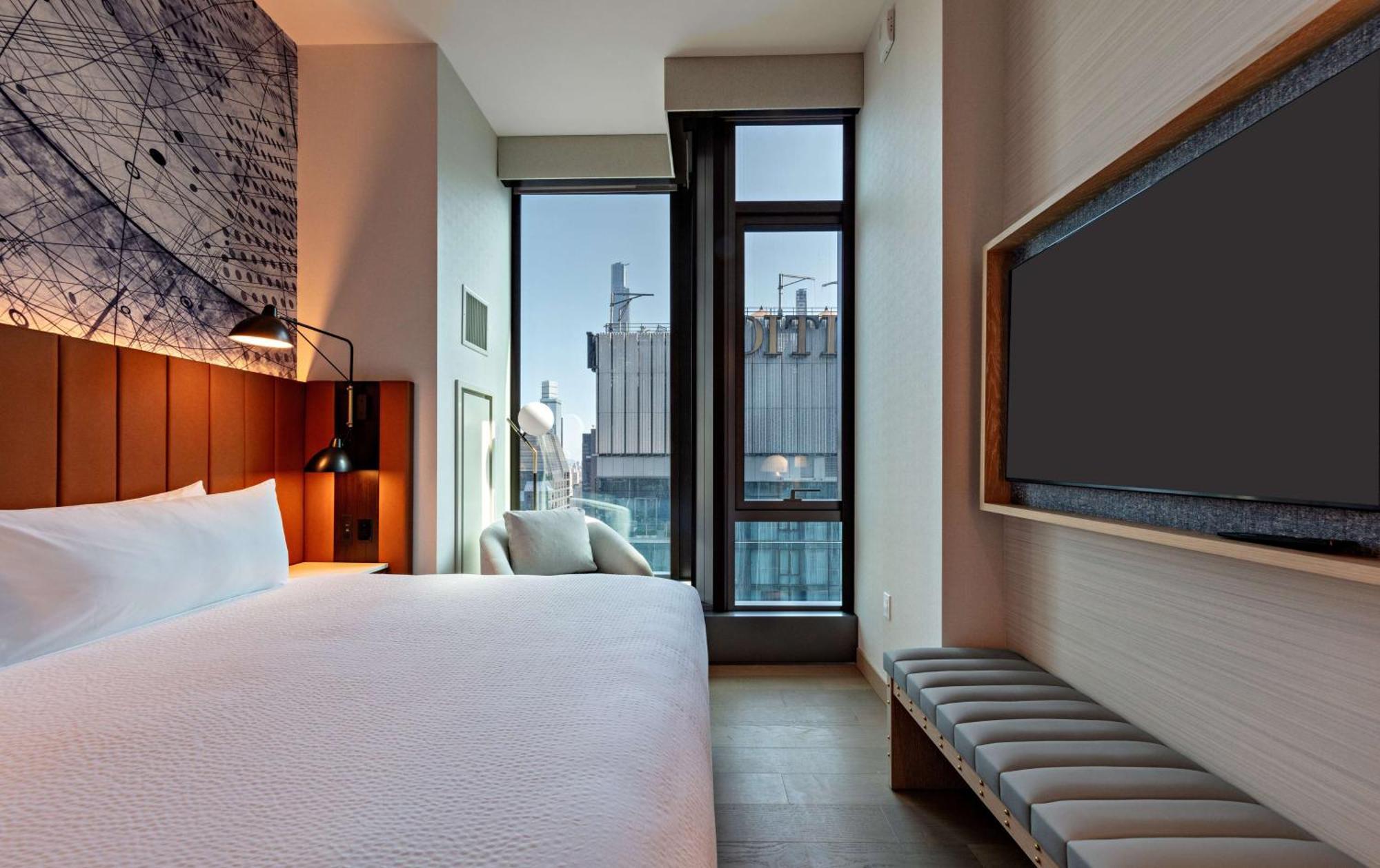 Chambre Lit King-Size avec Vue sur la Ville