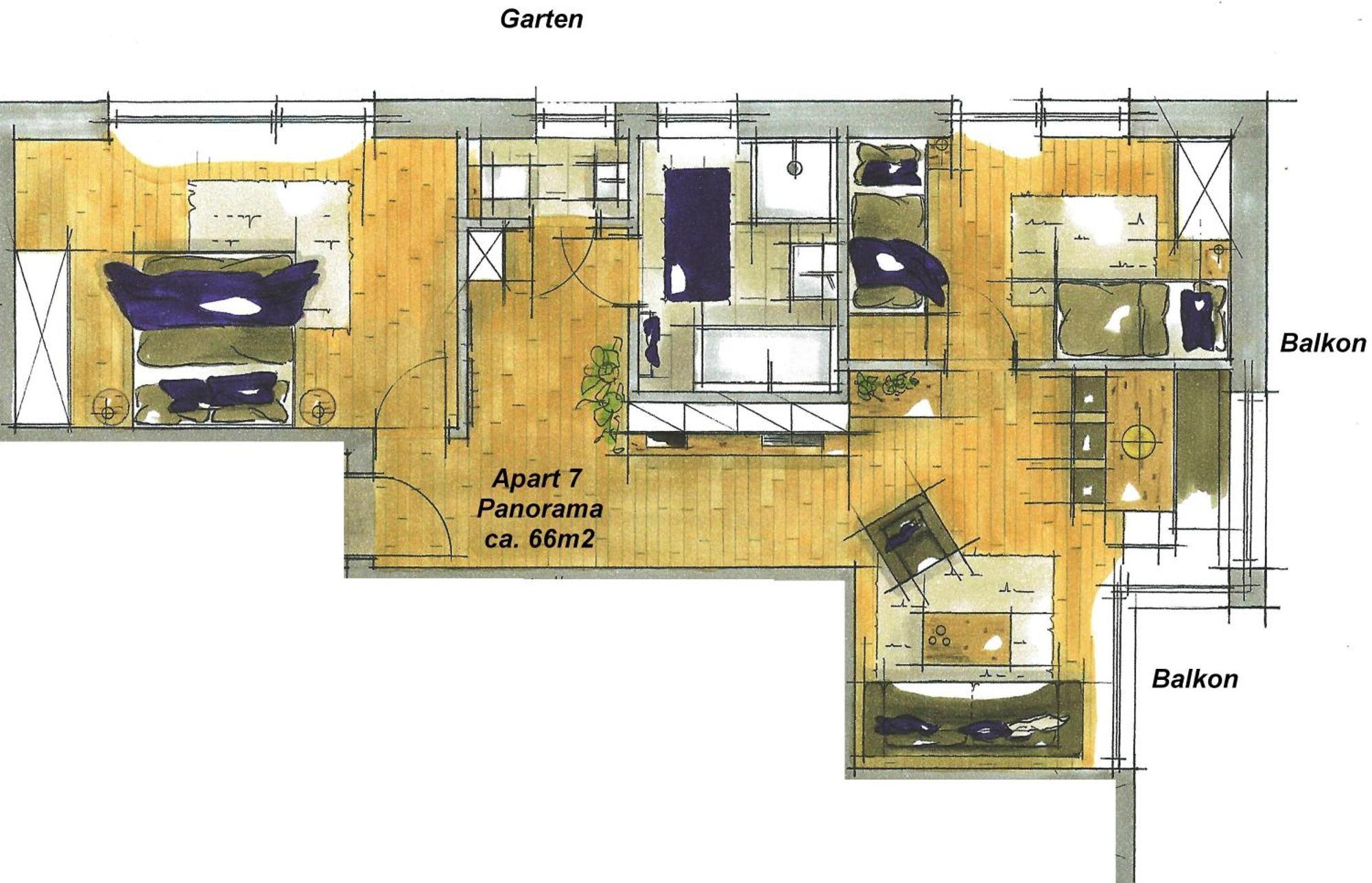 Executive Appartement met 2 Slaapkamers