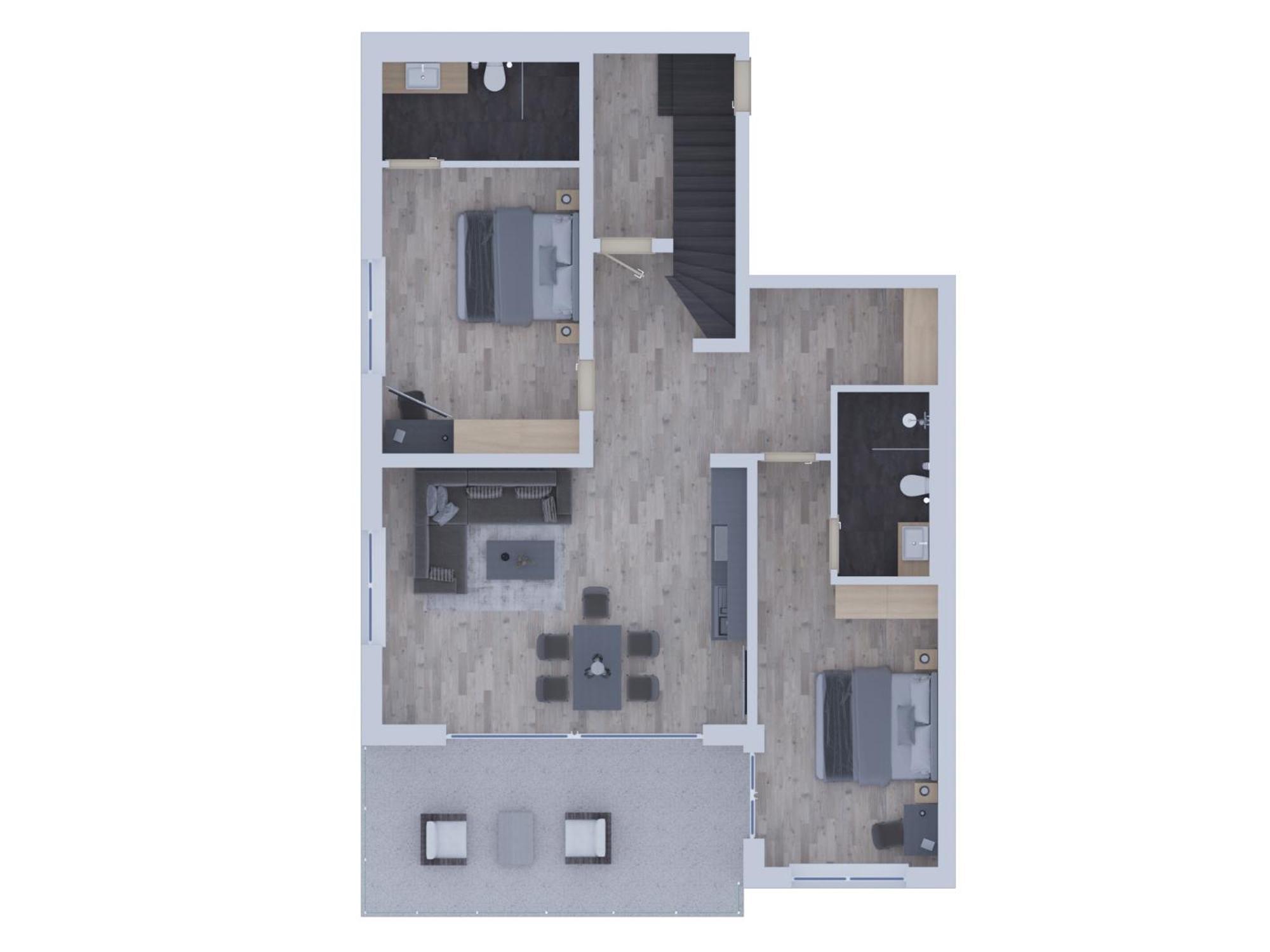 Maisonette-Apartment