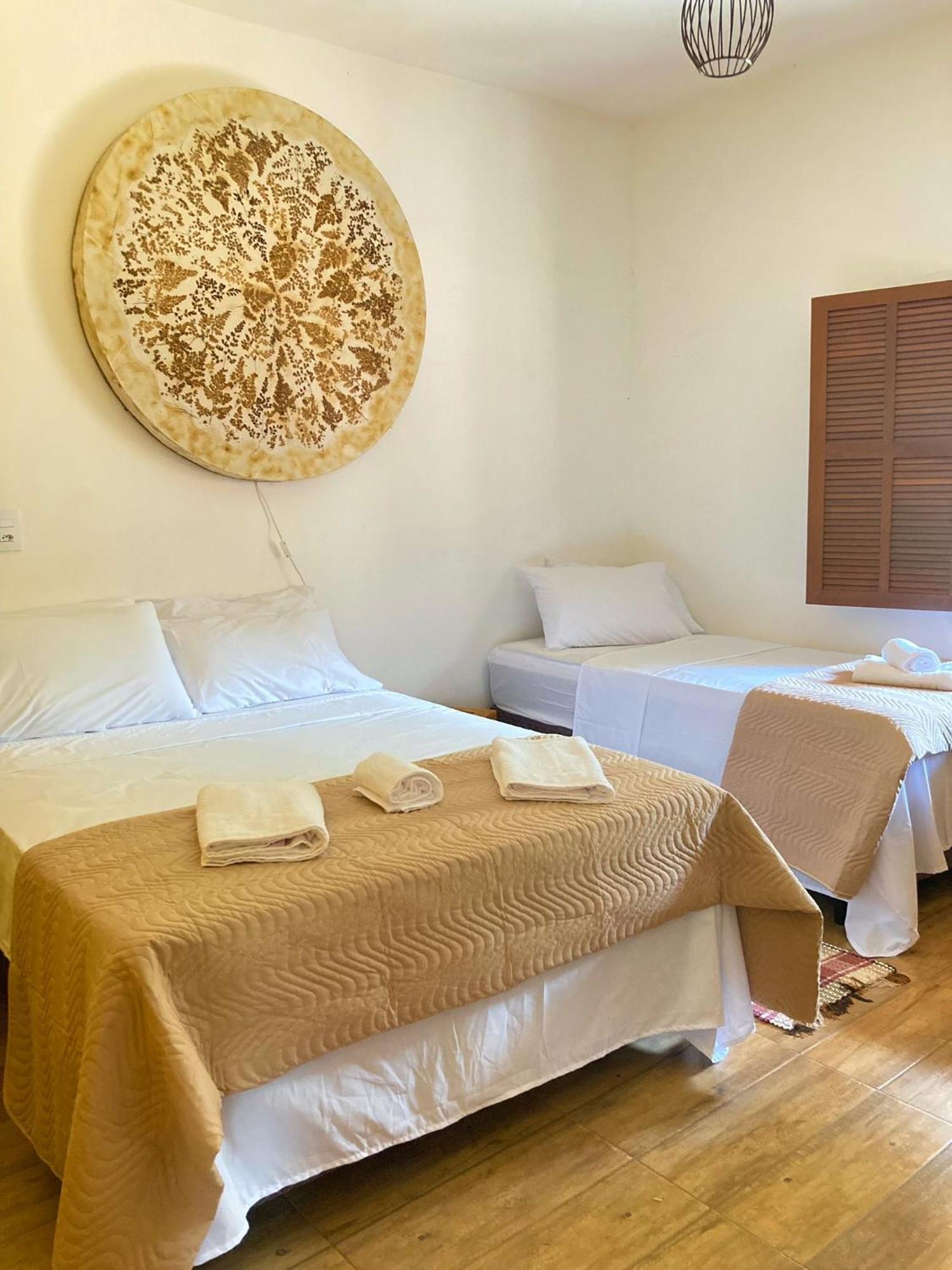 Quarto Triplo com Vista do Jardim
