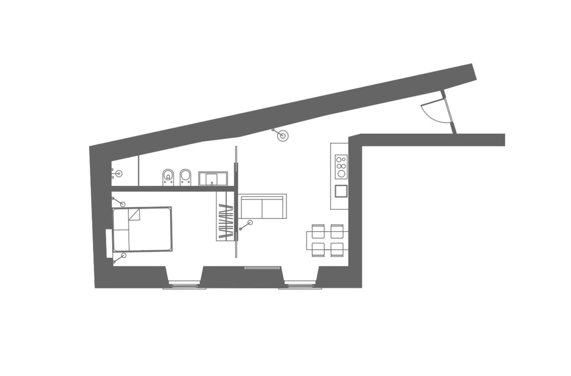 Apartment mit 1 Schlafzimmer - Via Palermo 18