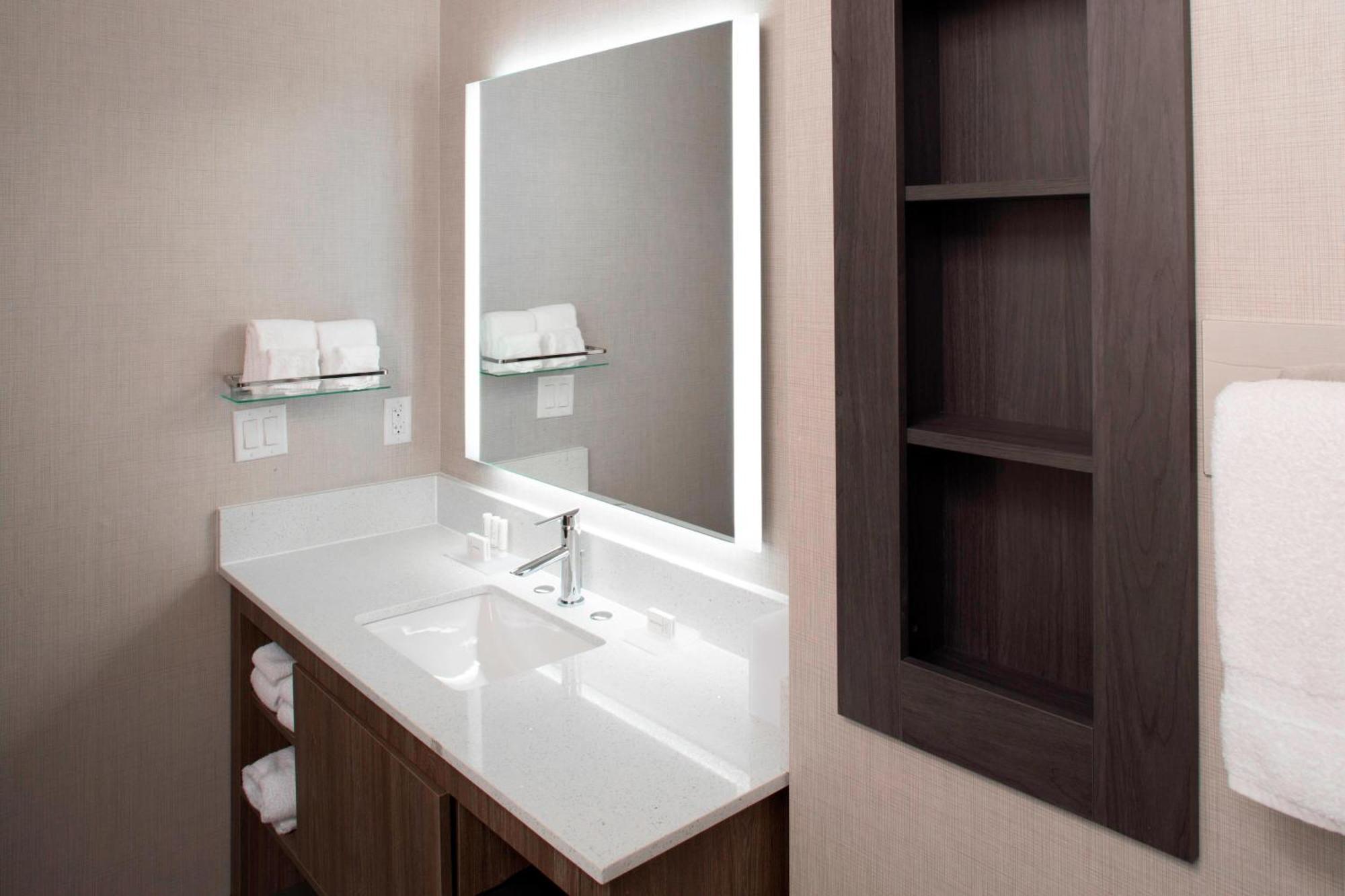 King Studio with Sofa Bed and City View - Mobility Accessible with Roll-in Shower