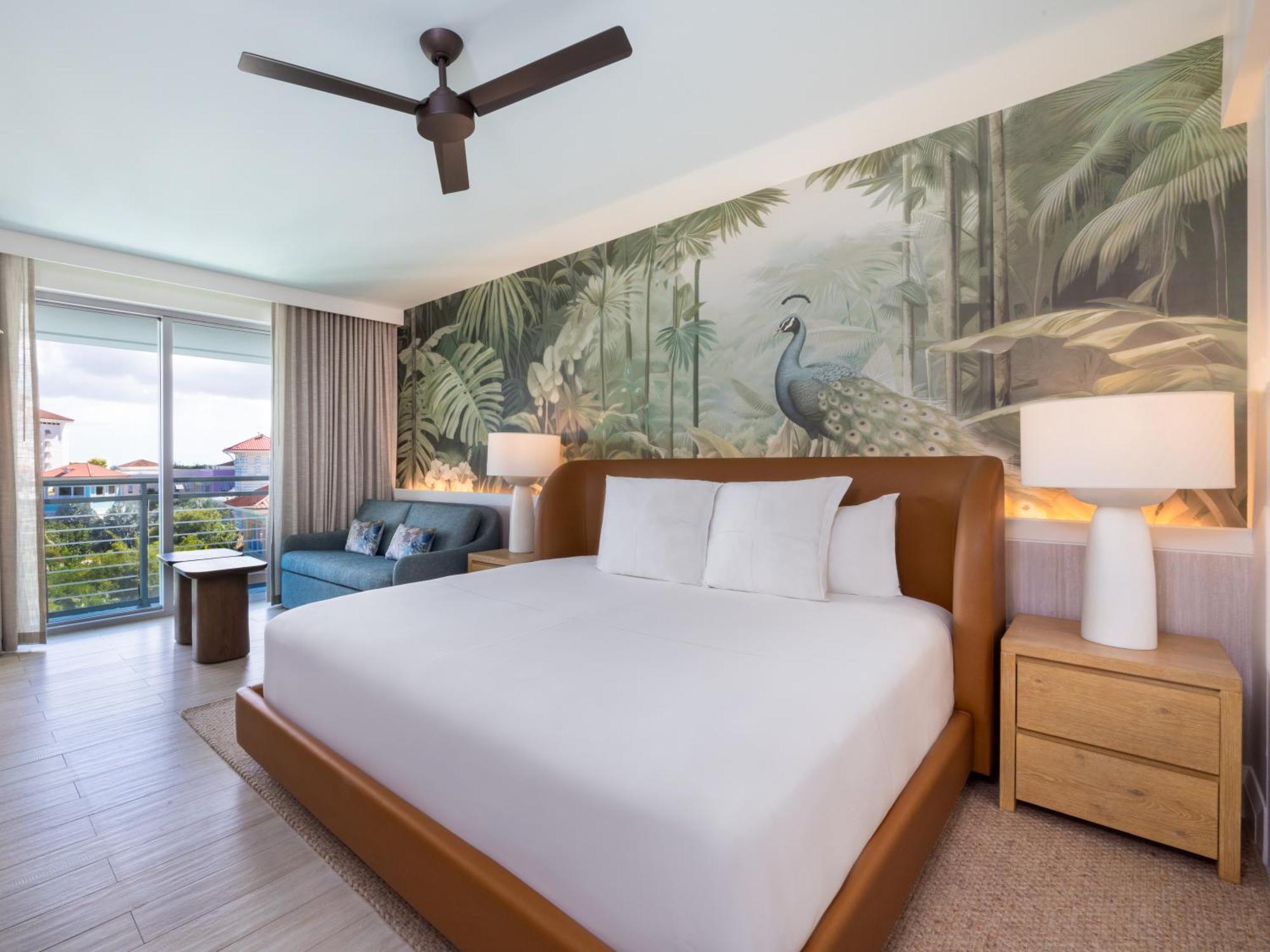 Quarto com Cama King-size e Vista do Mar