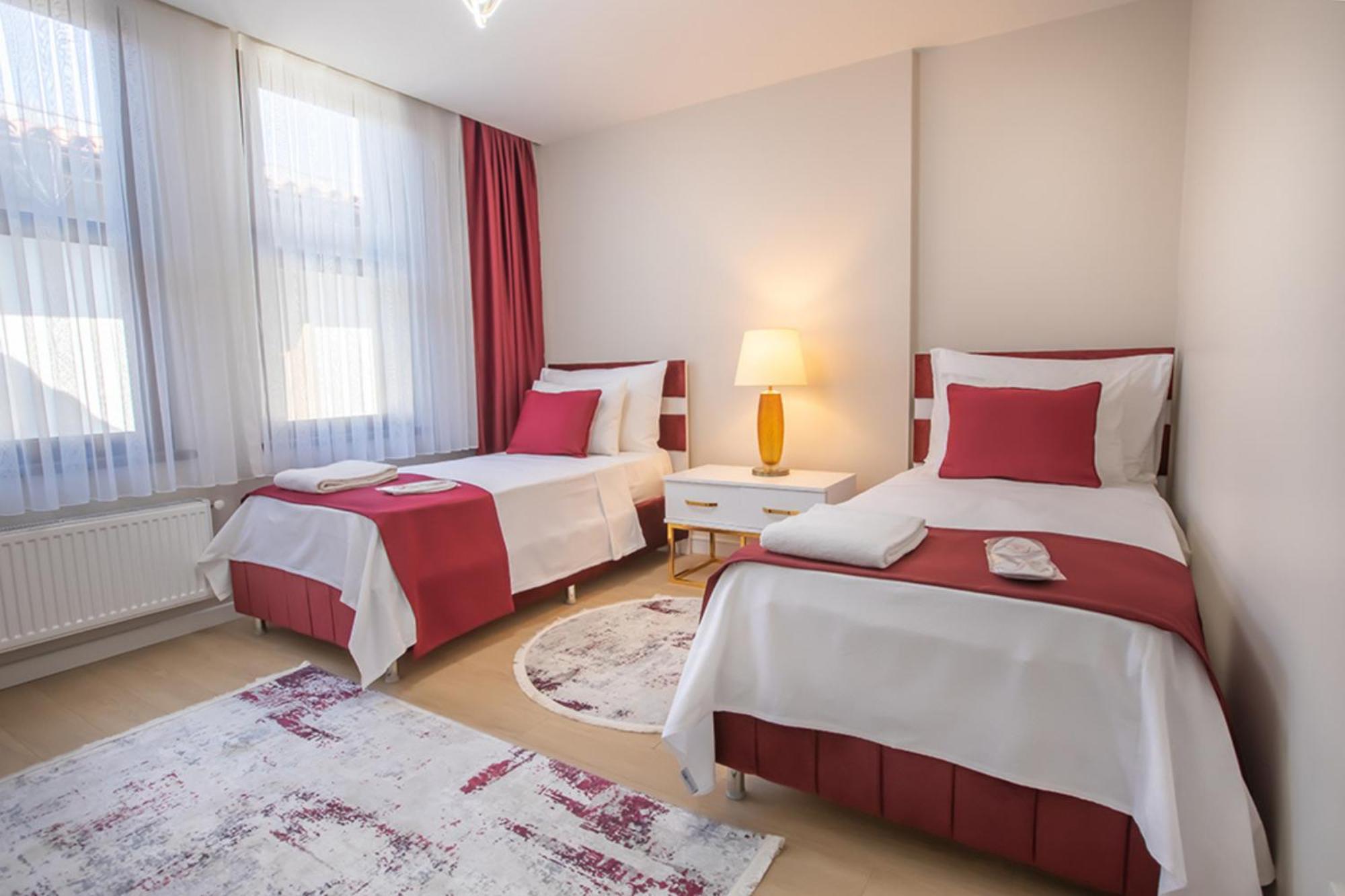 Serviced Apartments with One King and Two Single Beds