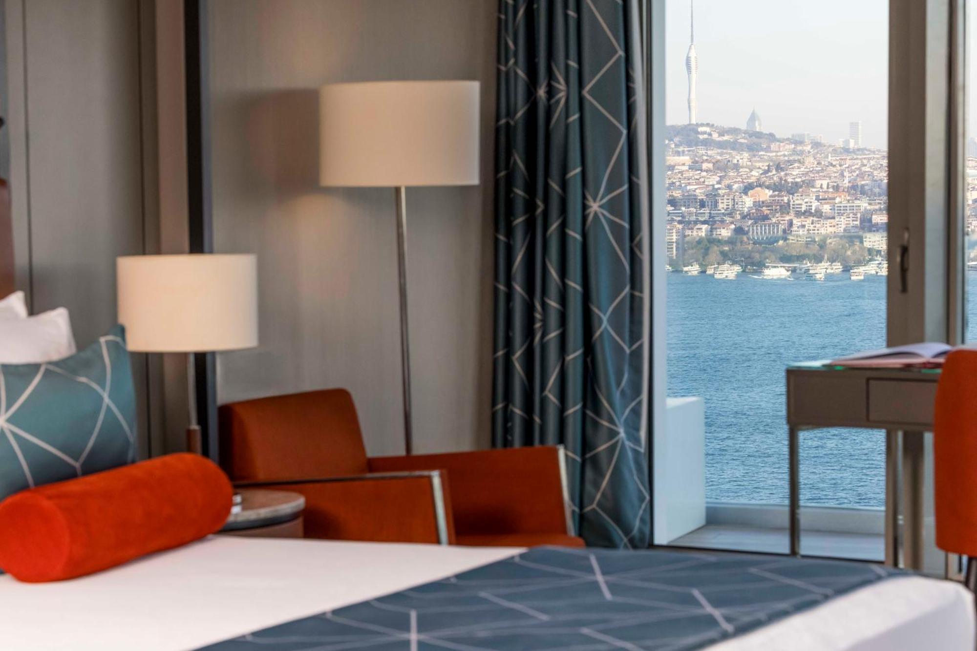 Kamer met Kingsize Bed, Uitzicht op de Bosporus, Hot Tub en Balkon