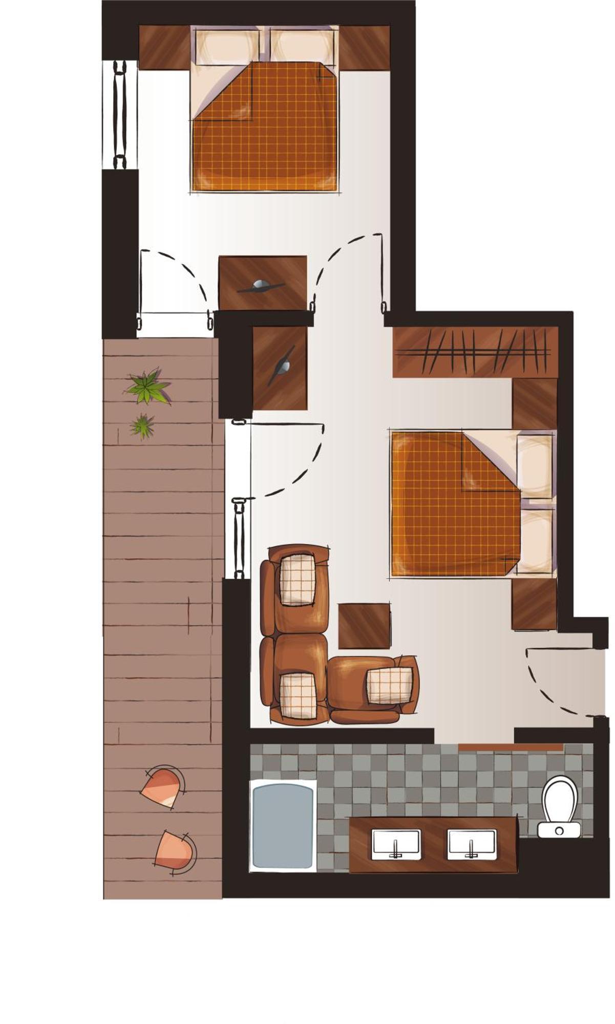 Suite met Uitzicht op de Bergen