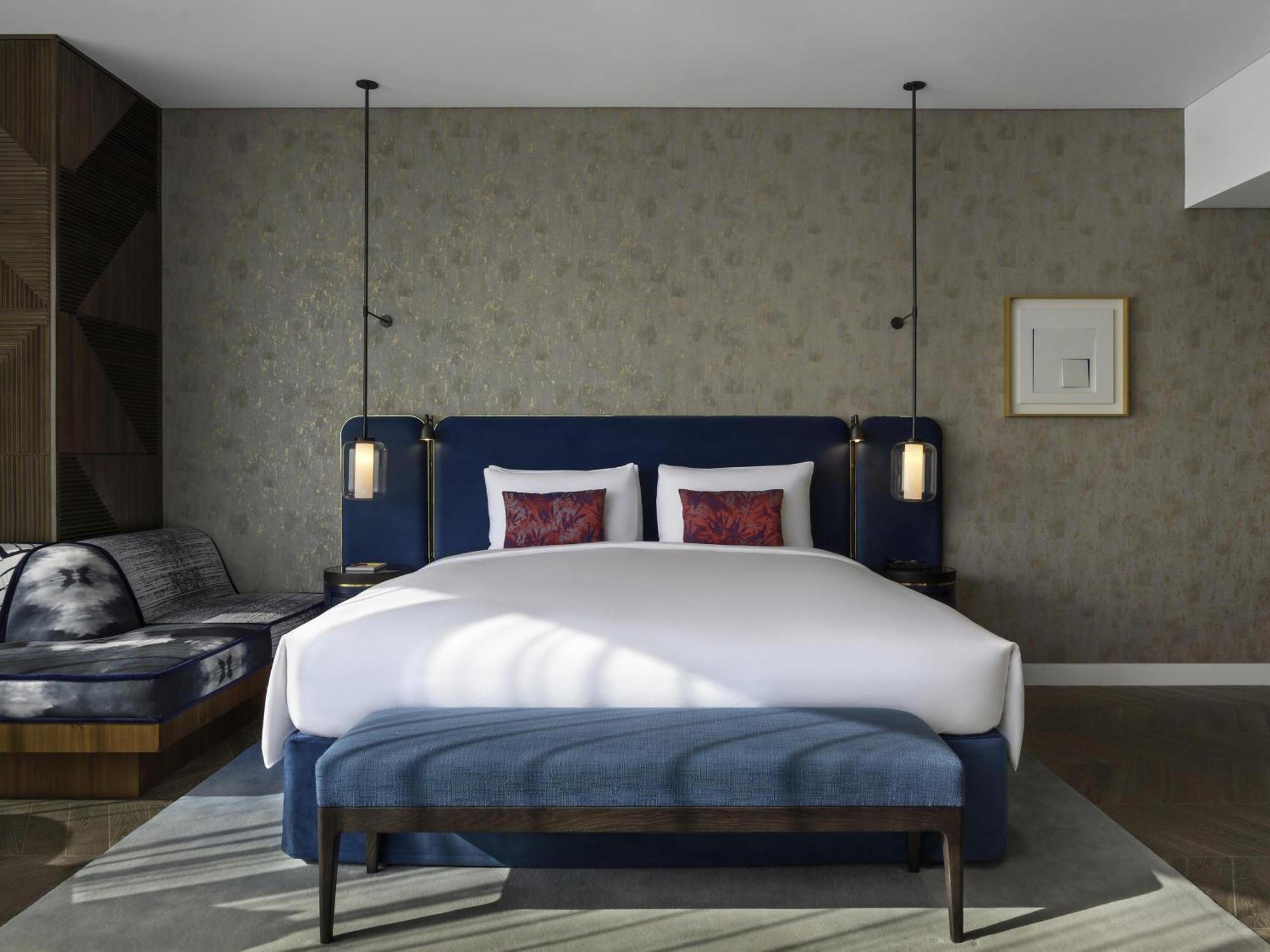 Studio met Kingsize Bed en Uitzicht op de Skyline van de Jachthaven