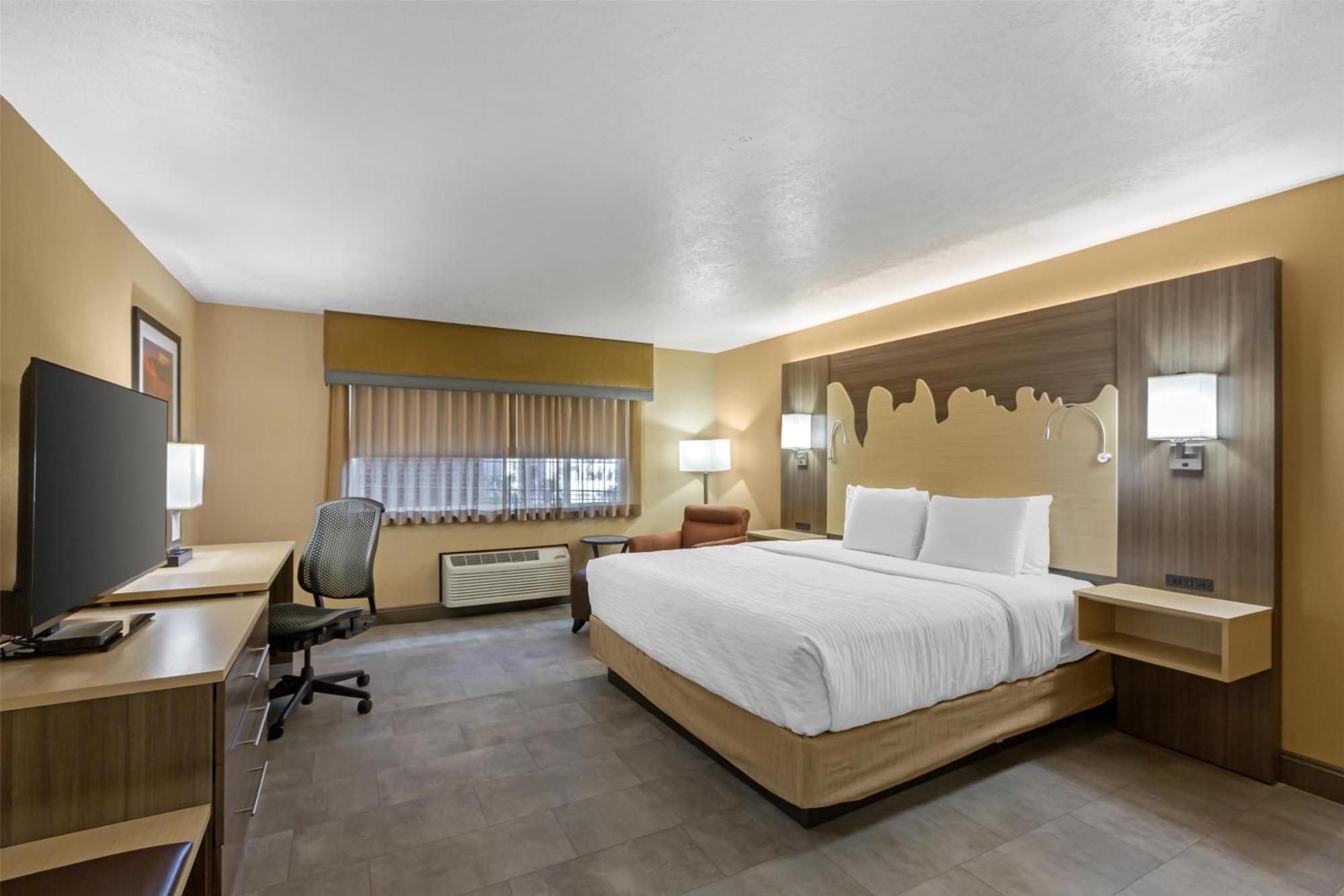 Chambre Lit King-Size avec Douche Accessible en Fauteuil Roulant - Personnes à Mobilité Réduite/Non-Fumeurs