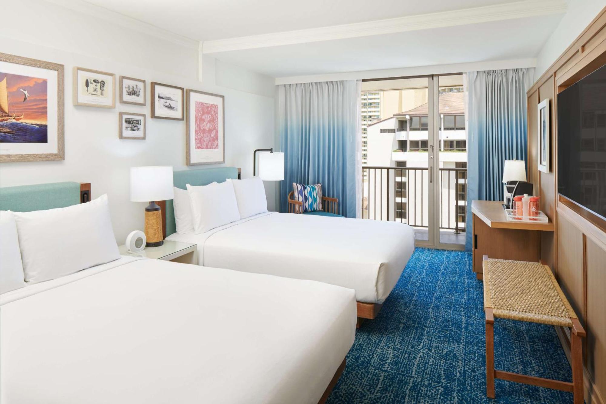 Kamer met 2 Queensize Bedden - Uitzicht op Resort