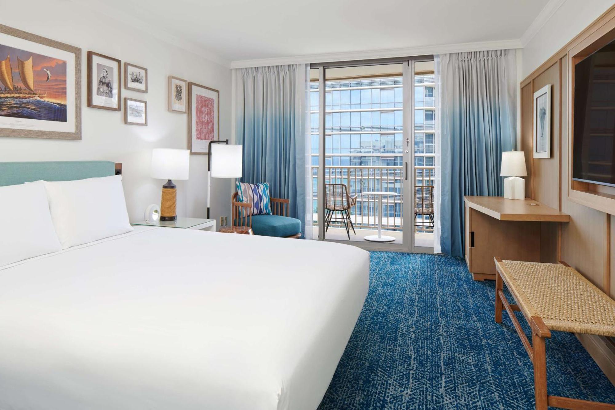 Kingsize Bed - Uitzicht op het Resort