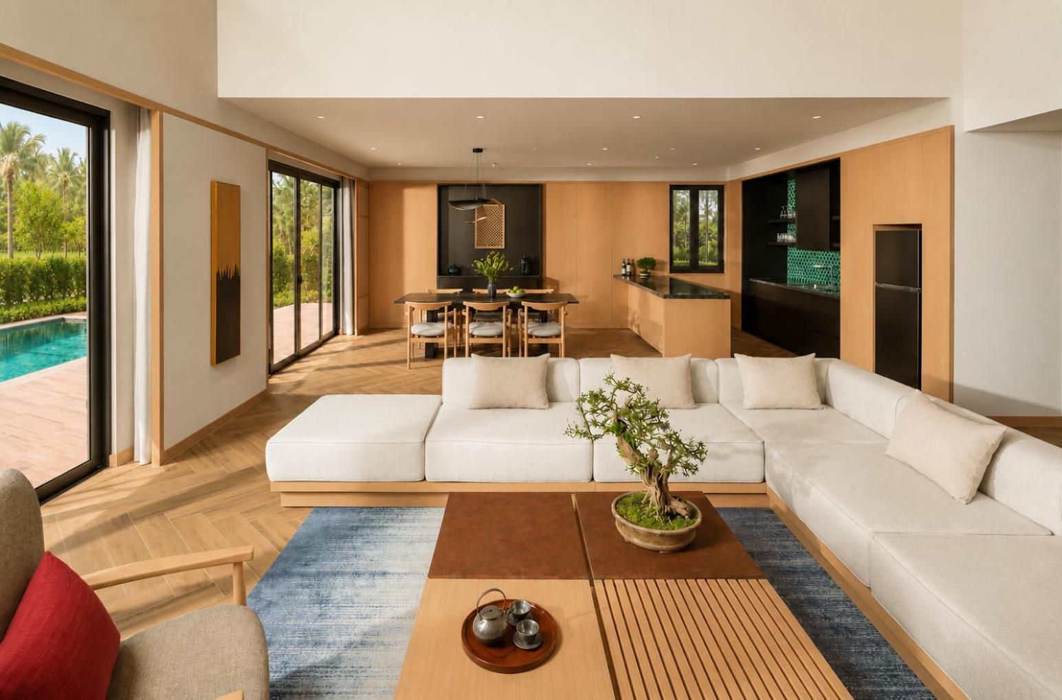 3 Bedroom Private Pool Villa – Onsen & Water Park Inclusive