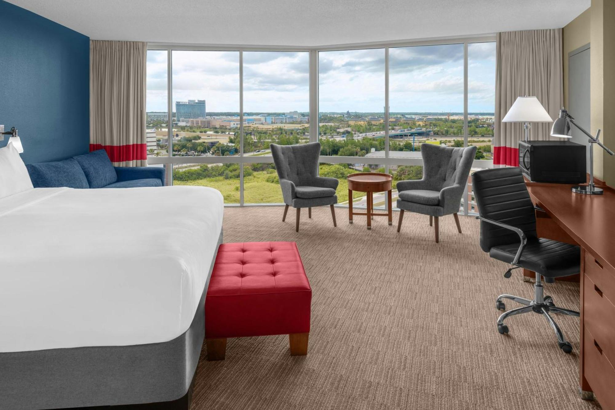 Quarto com 1 Cama King-size e Vista da Cidade