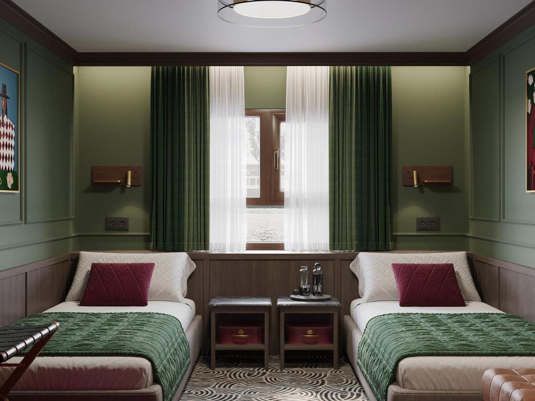 Deluxe Doppel-/Zweibettzimmer mit Flussblick