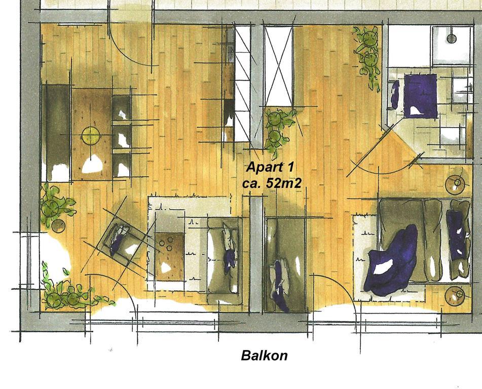 Appartement met 1 Slaapkamer en Terras
