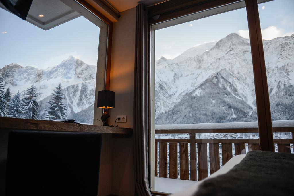 Habitación Cuádruple con vistas al Mont Blanc