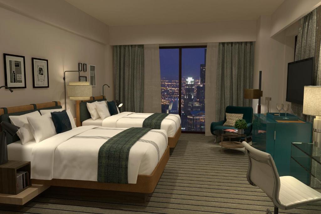 Doppelzimmer mit 2 Doppelbetten