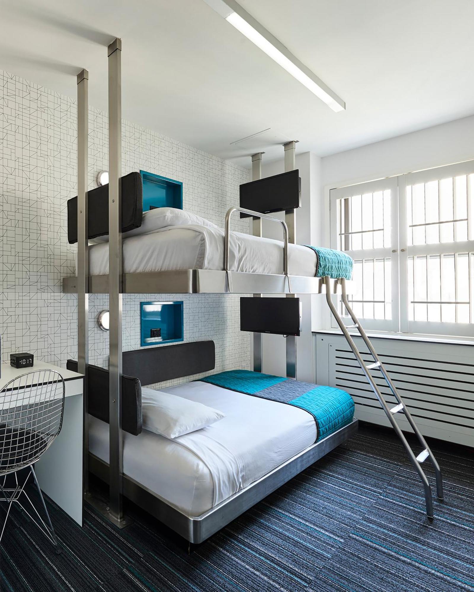 Bunk Pod with Shared Bathroom