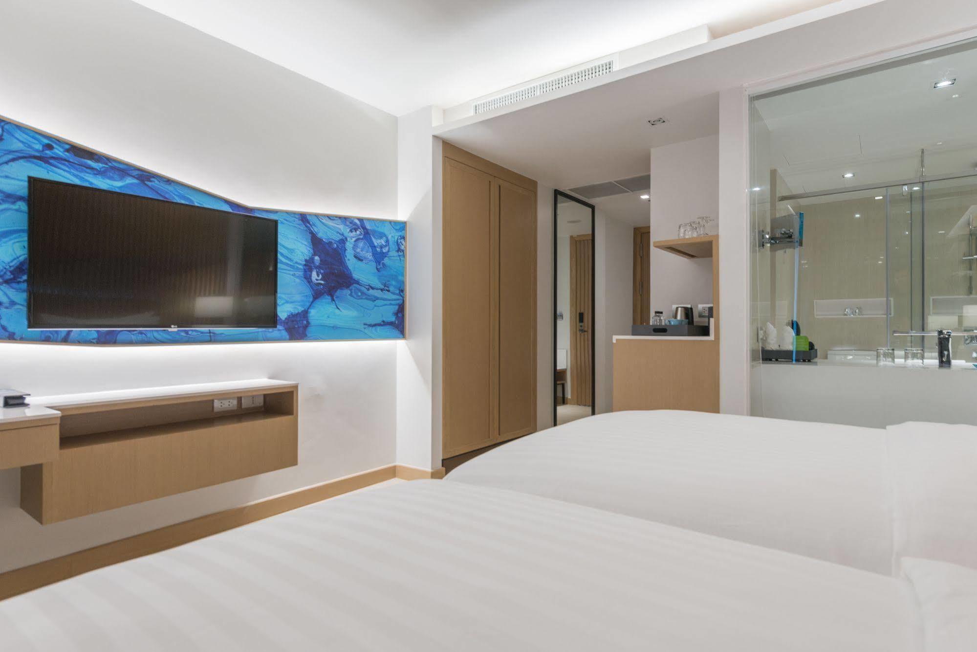 Deluxe Zweibettzimmer mit Stadtblick