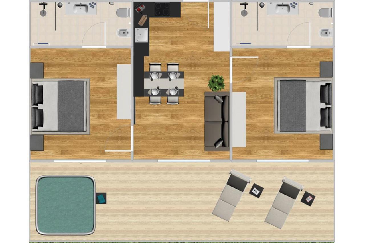 Superior Appartement met Bubbelbad en Terras