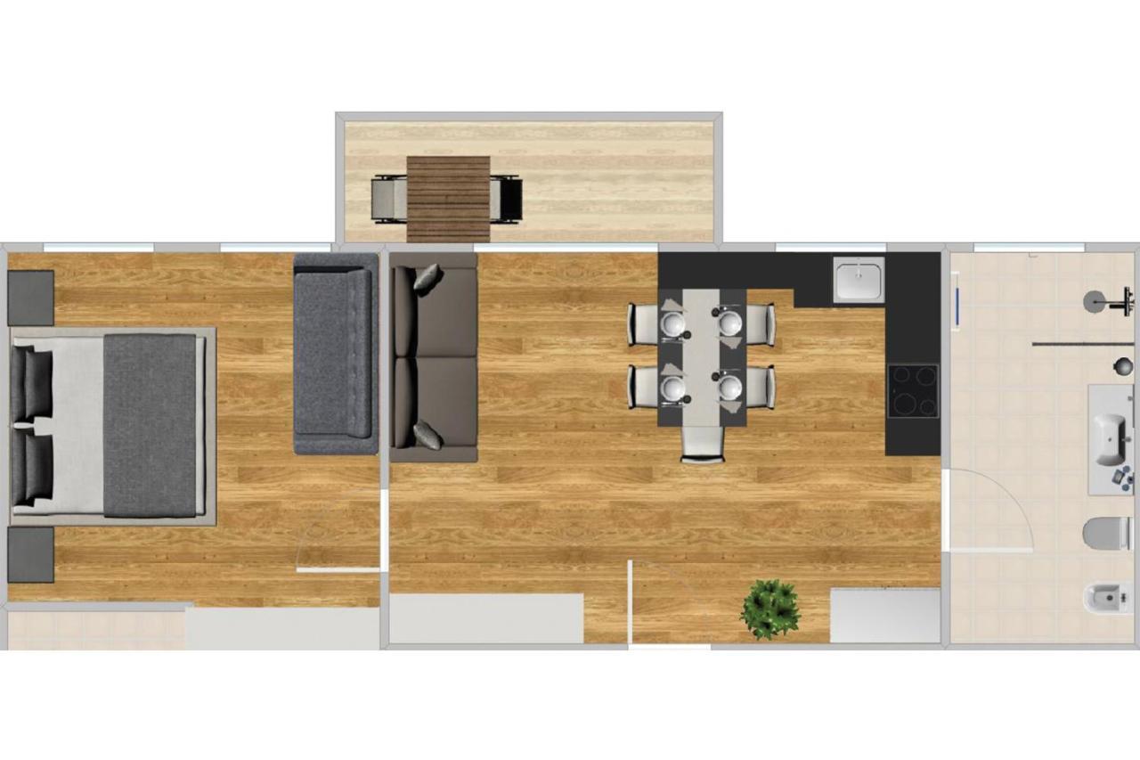 Deluxe Appartement met Uitzicht op de Bergen