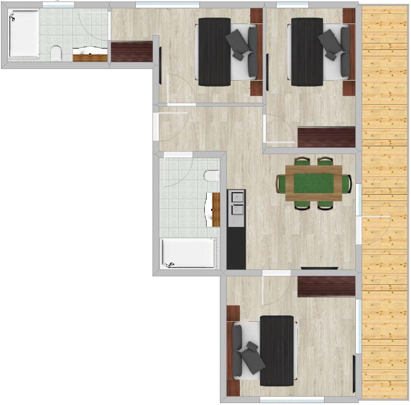 Apartment mit 3 Schlafzimmern