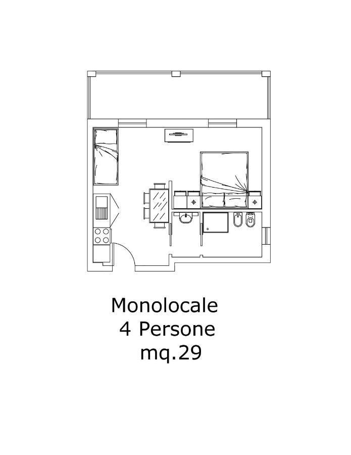 Appartamento con 2 Camere da Letto
