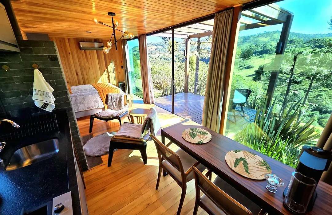 Cabanas Alto Padrão com Jacuzzi, Lareira e cachoeira exclusiva-1