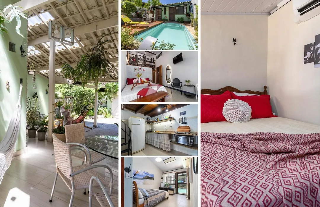 Boechat Loft 300m da Praia 3 Quartos Piscina Privativa Churrasqueira Jardim Wi-Fi 252 mpbs e Cozinha Completa - Indicado para Casais-1