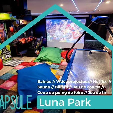 Capsule Luna Park - sauna - jeux d'arcade - jacuzzi - billard - Netflix-3