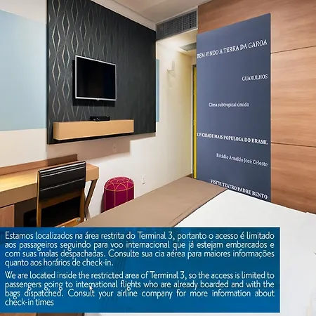Tryp By Wyndham Sao Paulo Airport - Hotel De Transito Terminal 3 -Lado Ar - Area Restrita A Passageiros Ja Embarcados - Piso 1-2