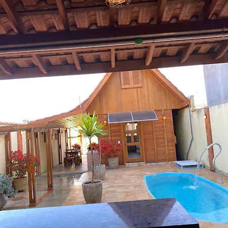 Chalé Paraíso com piscina privativa em Brotas SP-2