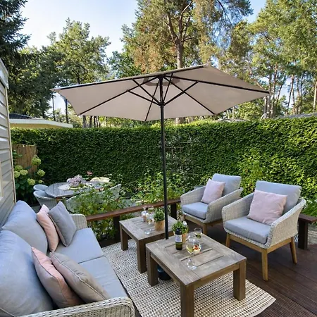 Luxe Chalet met prachtig terras op de Veluwe , veel privacy-2