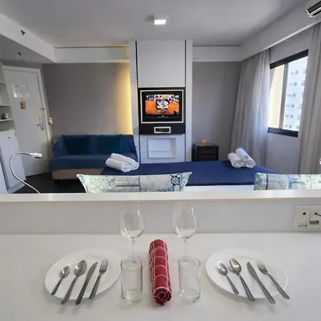Flat Hotel av Macuco 579 e a duas quadra metro-3