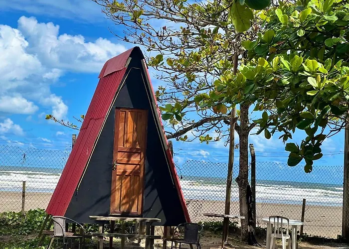 Chale Jorai - Pe Na Areia Vila Bertioga com piscina