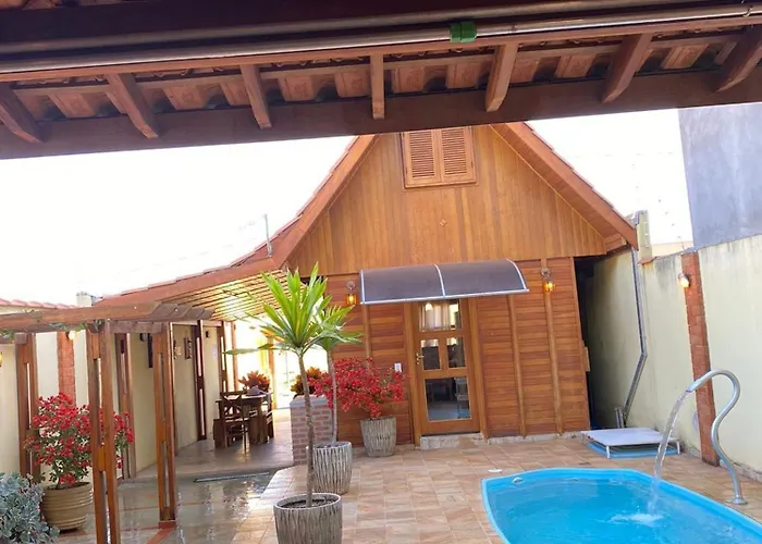 Boutique Chalé Paraíso com piscina privativa em Brotas SP