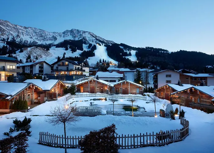 Alpin Chalets Oberjoch - Luxus Unterkunft mit privatem SPA und Zugang zu 3000 qm SPA Panoramahotel Oberjoch Bad Hindelang