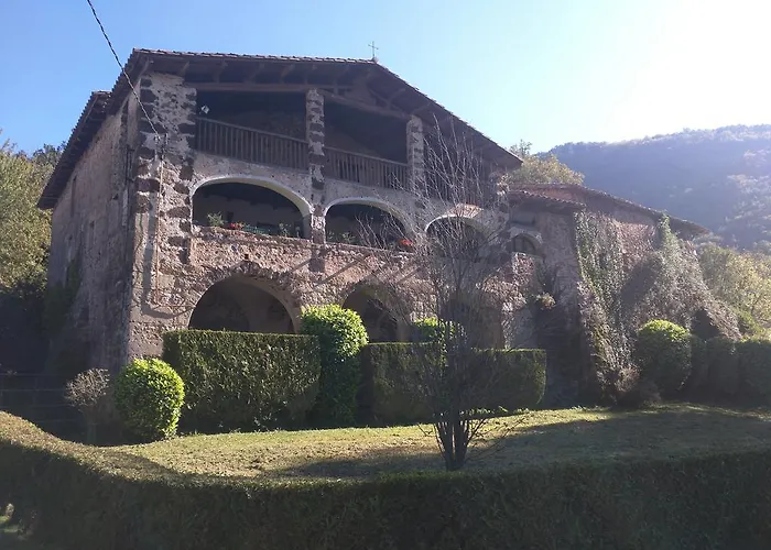 Mas Prat De La Placa Santa Pau con Piscina